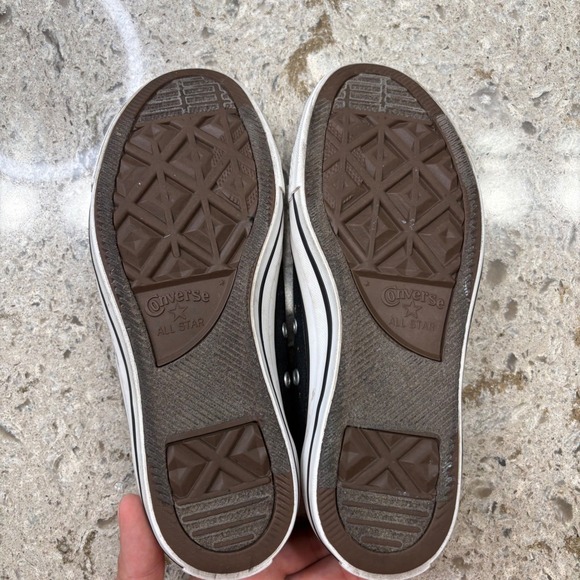 Converse All Star Low Top Sneakers‎ Black Teal Unisex Shoes Size Men's 5 - Picture 8 of 8